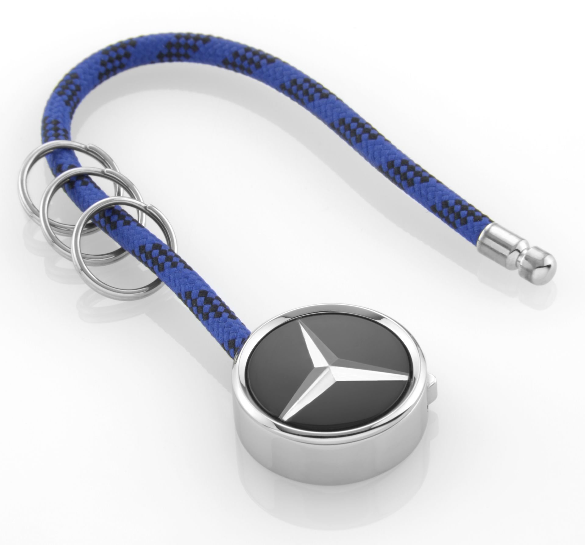 Брелок Mercedes-Benz Key Ring, Mumbai, Black/Silver/Blue