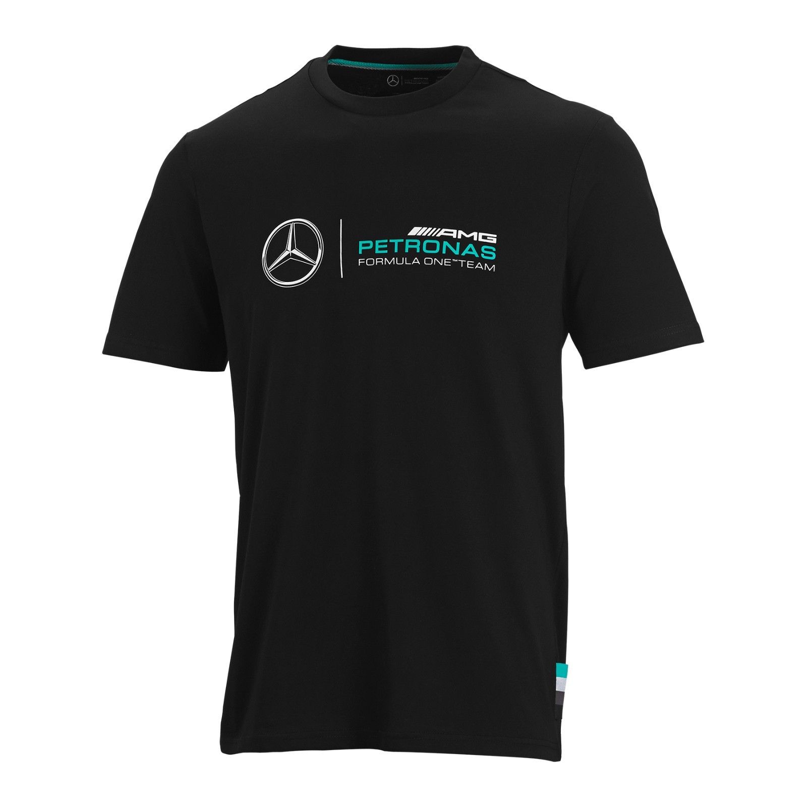   Mercedes AMG Petronas Motorsport Logo T-Shirt, Men's, Black XS