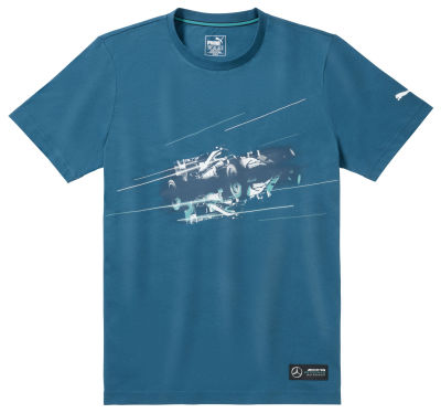   Mercedes AMG Petronas Motorsport T-Shirt, Men's, Blue XXL