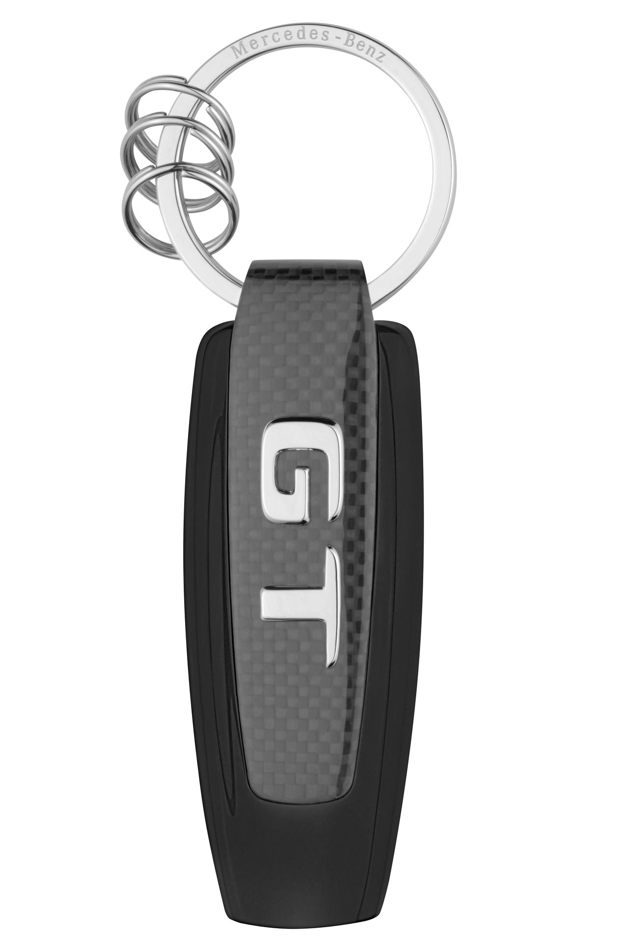 Брелок Mercedes-Benz Key Ring, AMG GT, Black/Silver/Yellow