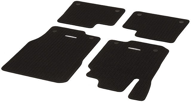 Рипсовые коврики CLASSIC, комплект, из 4-х частей, черные, только для полноприводного варианта