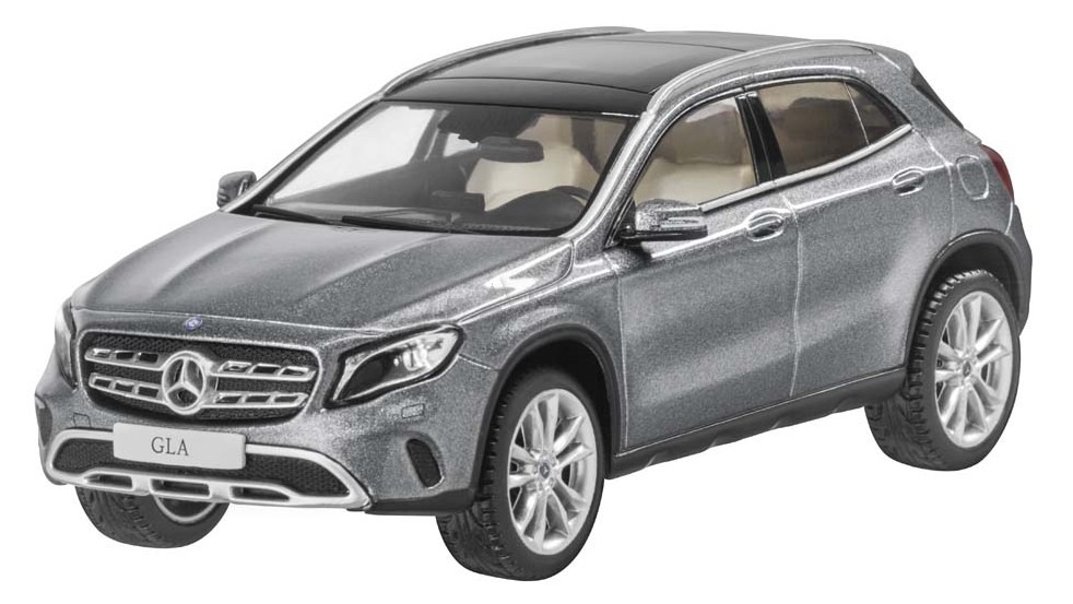 Модель автомобиля Mercedes GLA, Mountain Grey, Scale 1:43