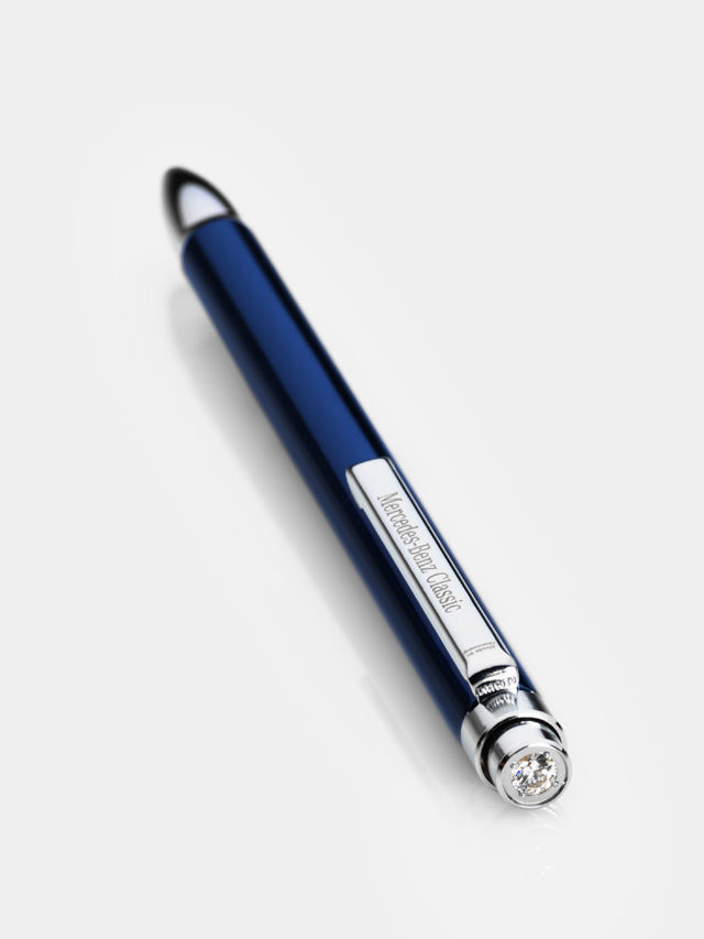 Шариковая ручка, blue, metal