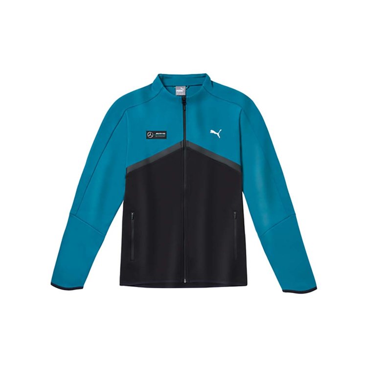   Mercedes AMG Petronas F1 Men's Sweat Jacket, Blue/Black XXL