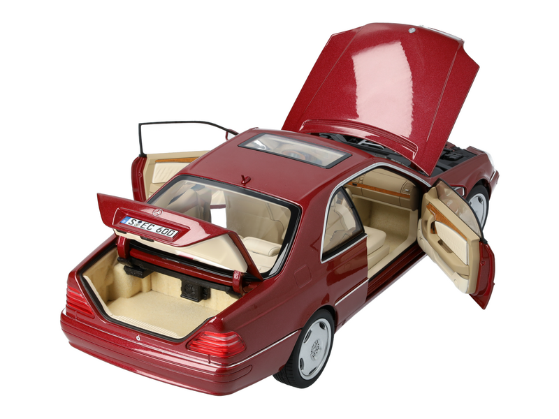  Mercedes CL 600 (1996 - 1998) C 140, Red