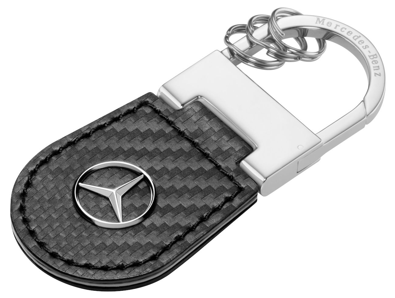 Брелок Mercedes-Benz Key Ring Shanghai, Carbon Leather, Black