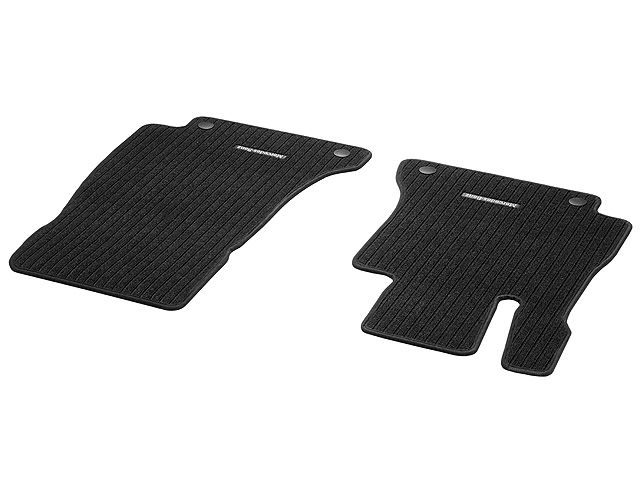 Рипсовые коврики CLASSIC, Коврик водителя / переднего пассажира, из 2-х частей, черный, Окантовка черного цвета