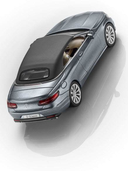  Mercedes-Benz S-Klasse, Cabriolet, Scale 1:43, Selenite Gray Metallic