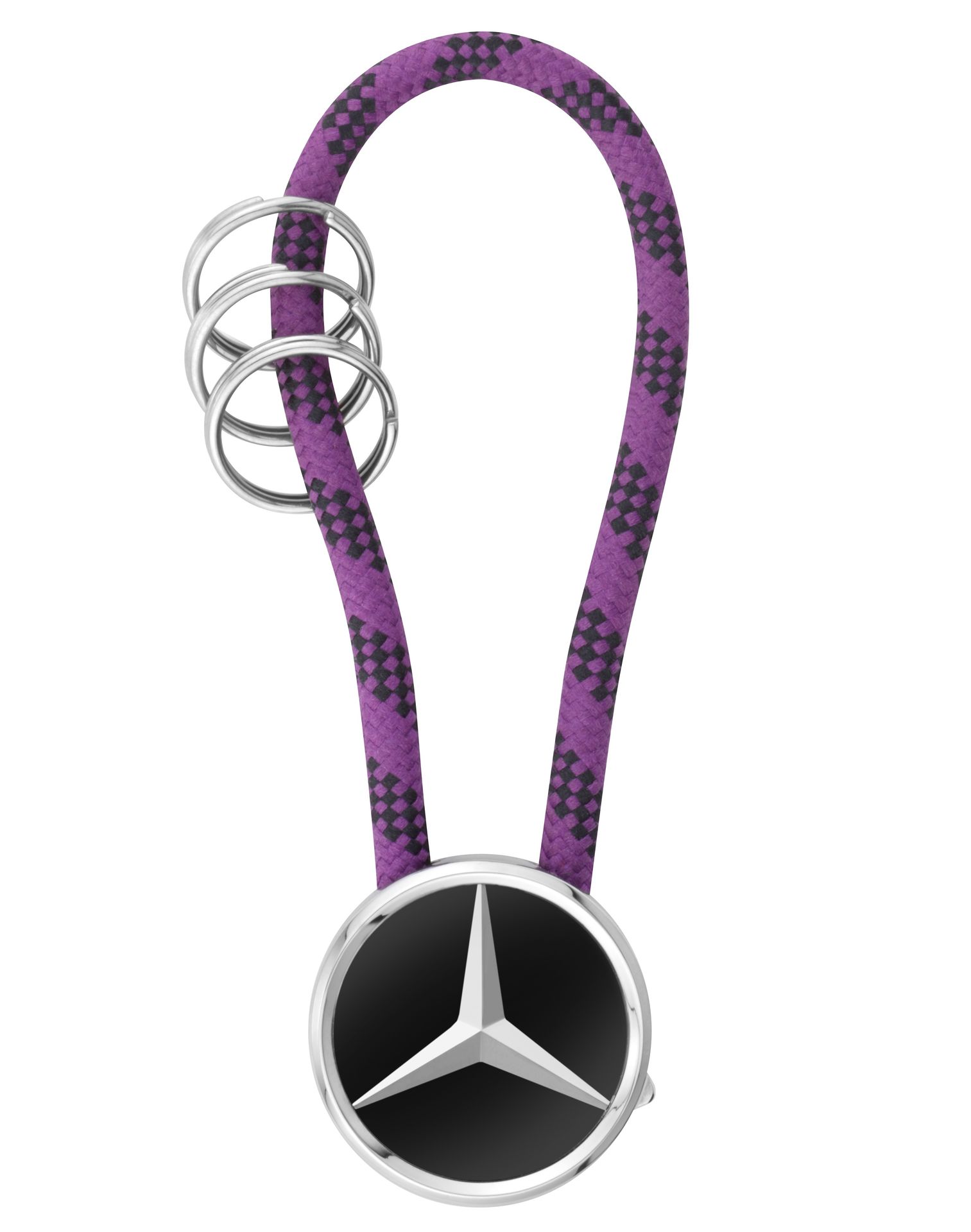 Брелок Mercedes-Benz Key Ring, Mumbai, Black/Silver/Plum