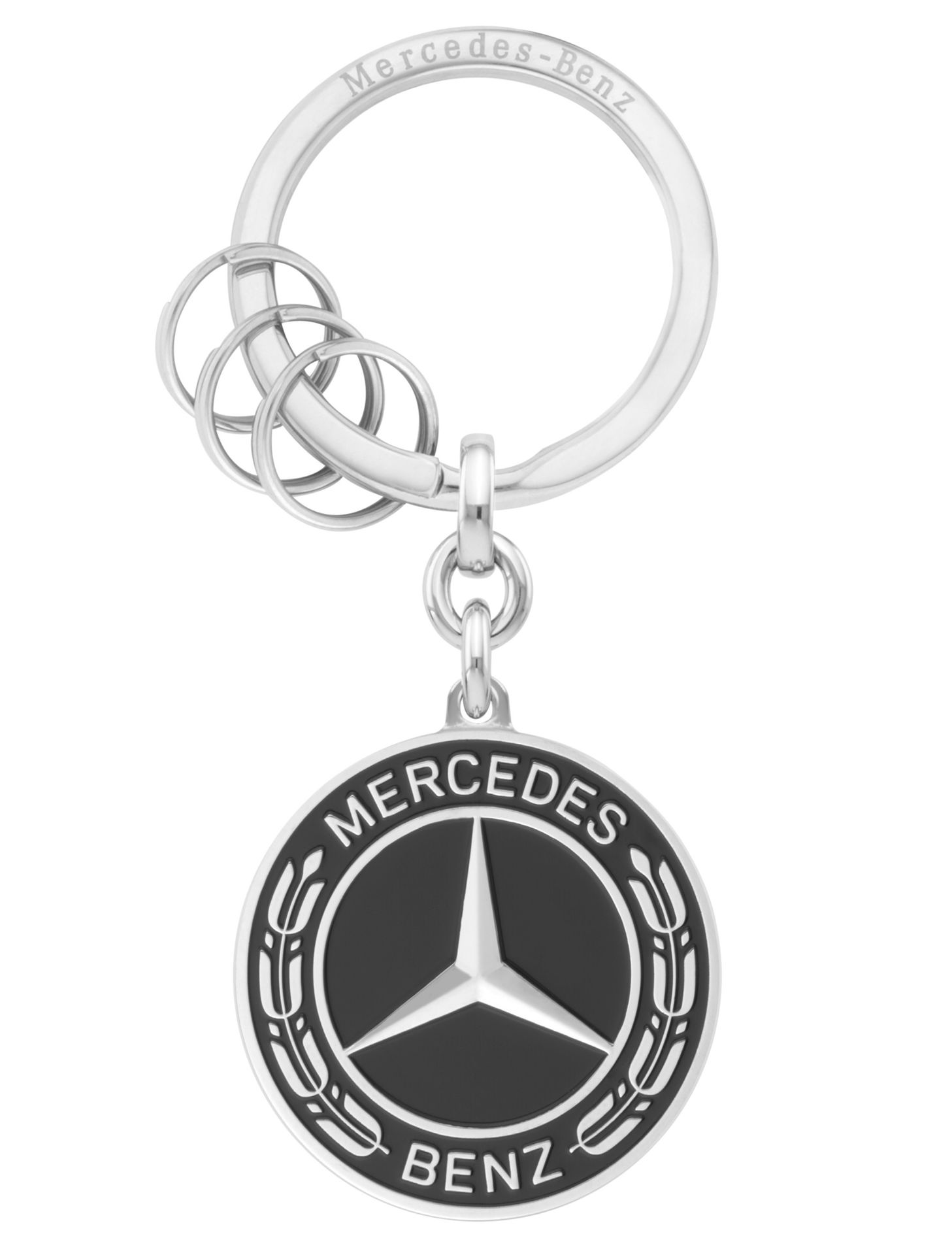 Брелок Mercedes-Benz Key Ring, Black/Silver