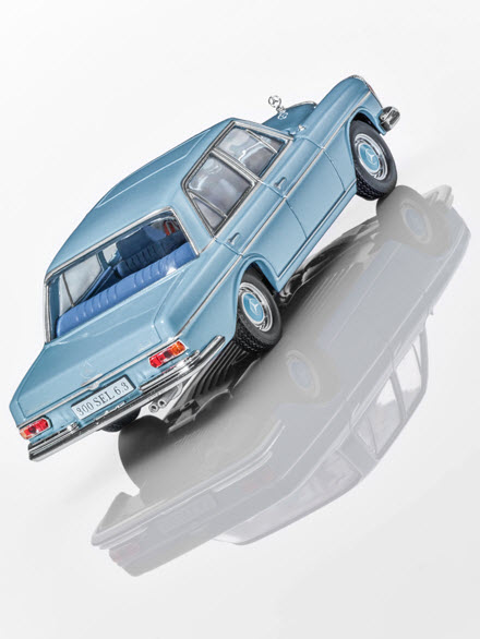 Модель Mercedes 300 SEL 6.3, W 109, 1968-1972, Blue, Scale 1:43