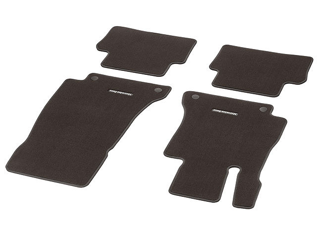 Велюровые коврики CLASSIC, Комплект, из 4-х частей, "Коричневый эспрессо"