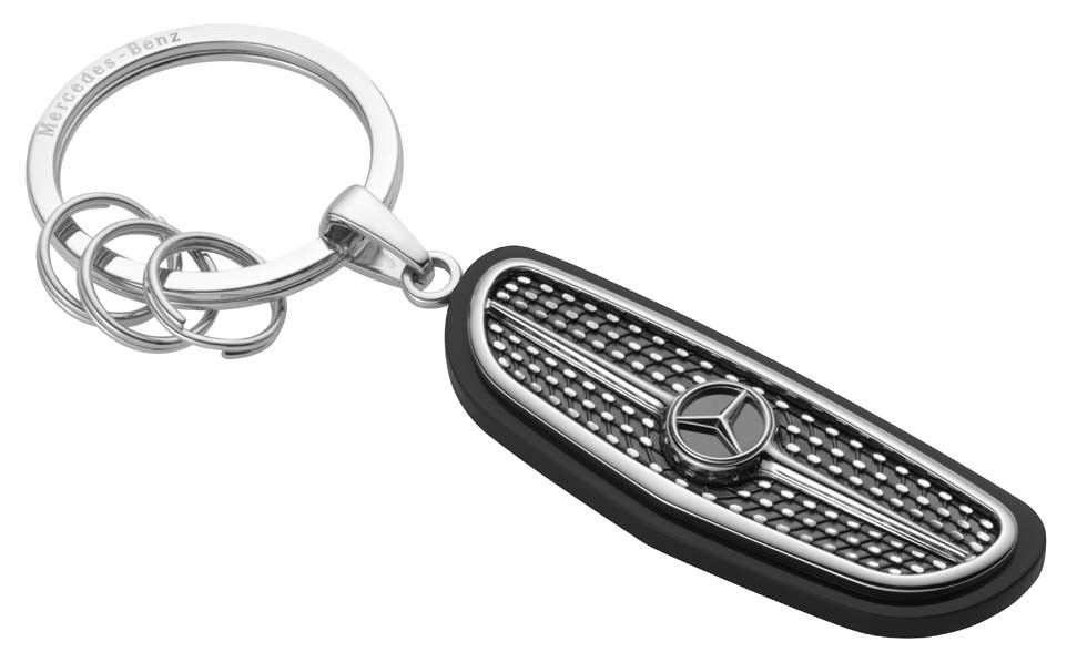 Брелок Mercedes-Benz Key Ring Atlanta, Silver/Black