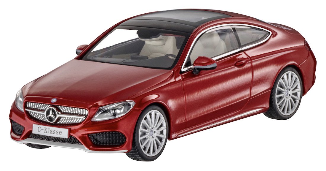 Модель Mercedes-Benz C-Class Coupe (C205),Scale 1:43, Hyacinth Red