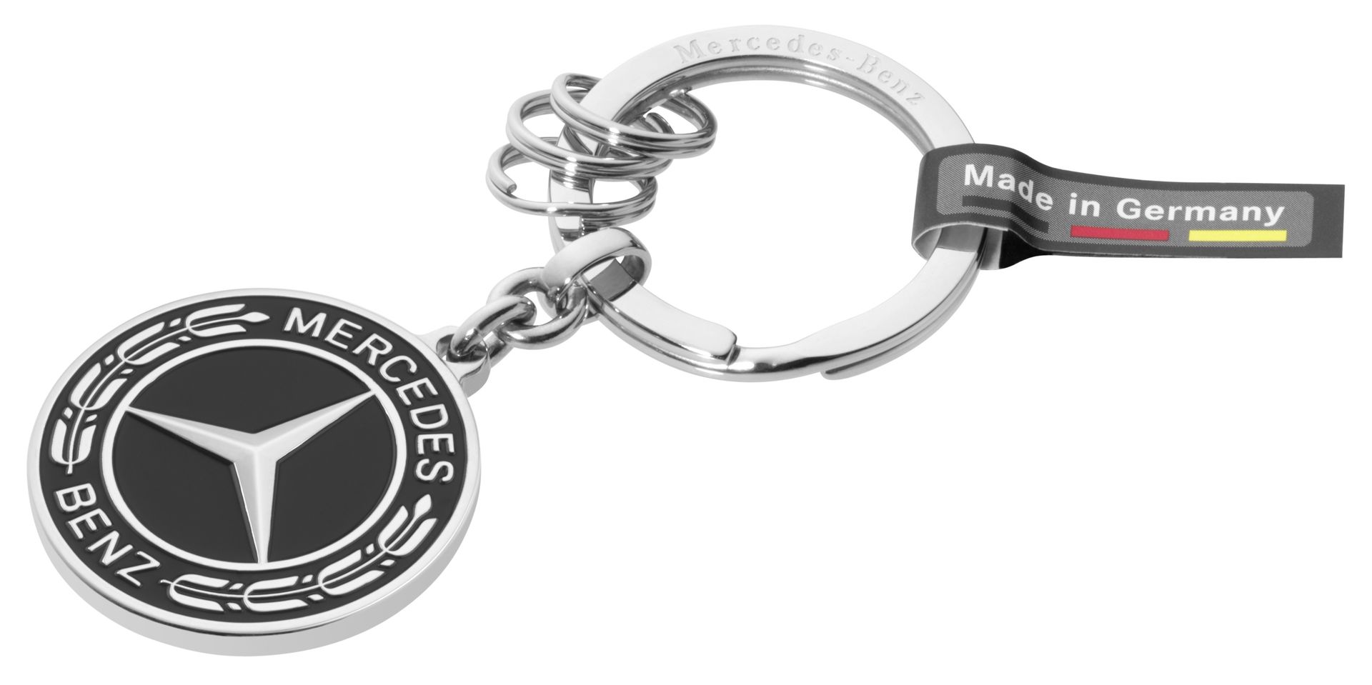 Брелок Mercedes-Benz Key Ring, Black/Silver
