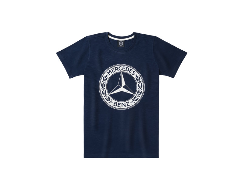   Mercedes Men's T-shirt, Navy Blue, Classic S