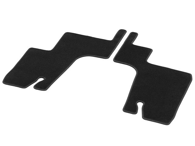Велюровые коврики CLASSIC, 3-й ряд сидений, из 2-х частей, черные