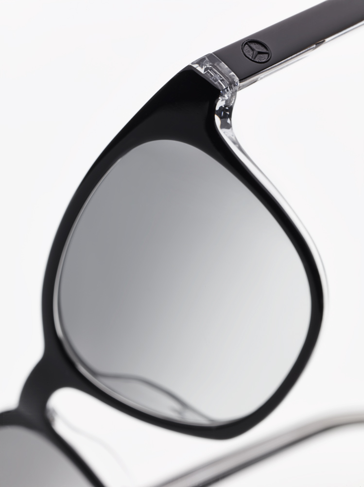 Солнцезащитные очки Mercedes-Benz Unisex Sunglasses, Casual, black / transparent