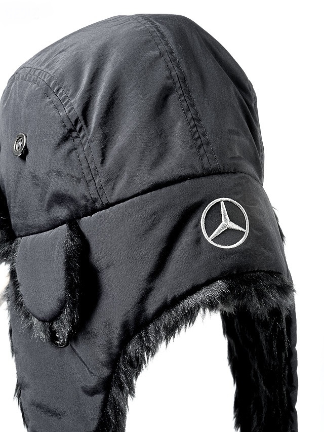 Шапка ушанка Mercedes-Benz Winter Hat, Trucker, Anthracite