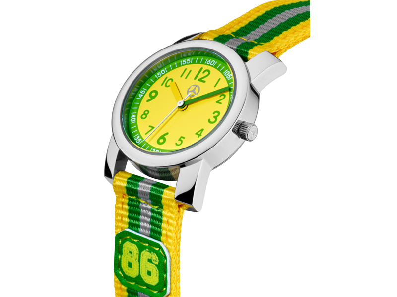 Детские часы Mercedes, Зеленый/ Желтый