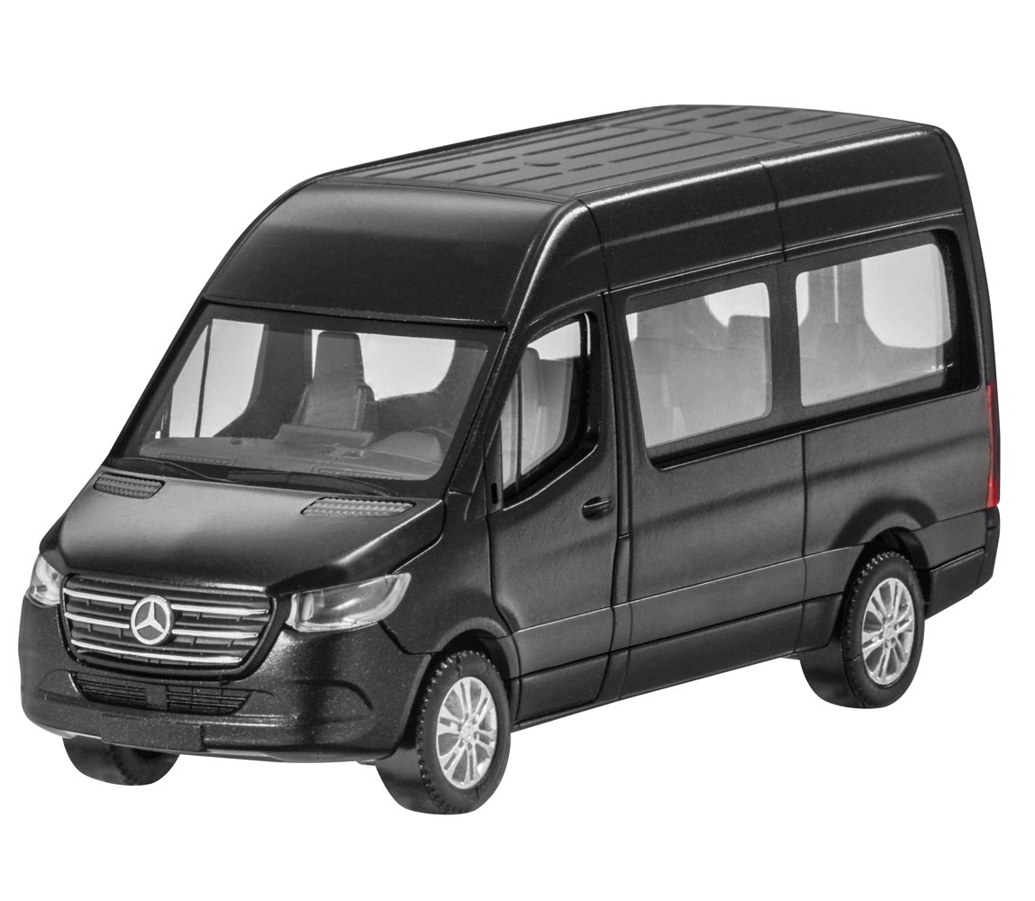 Модель автомобиля Sprinter микроавтобус, 1:87, черный